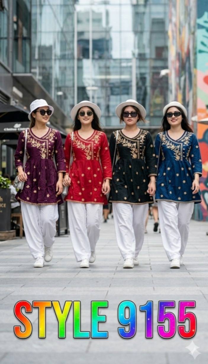 STYLE 9155 By Fashid Designer Stylish Fancy Colorful Beautiful Ethnic Wear Collection Tops At Wholesale Price